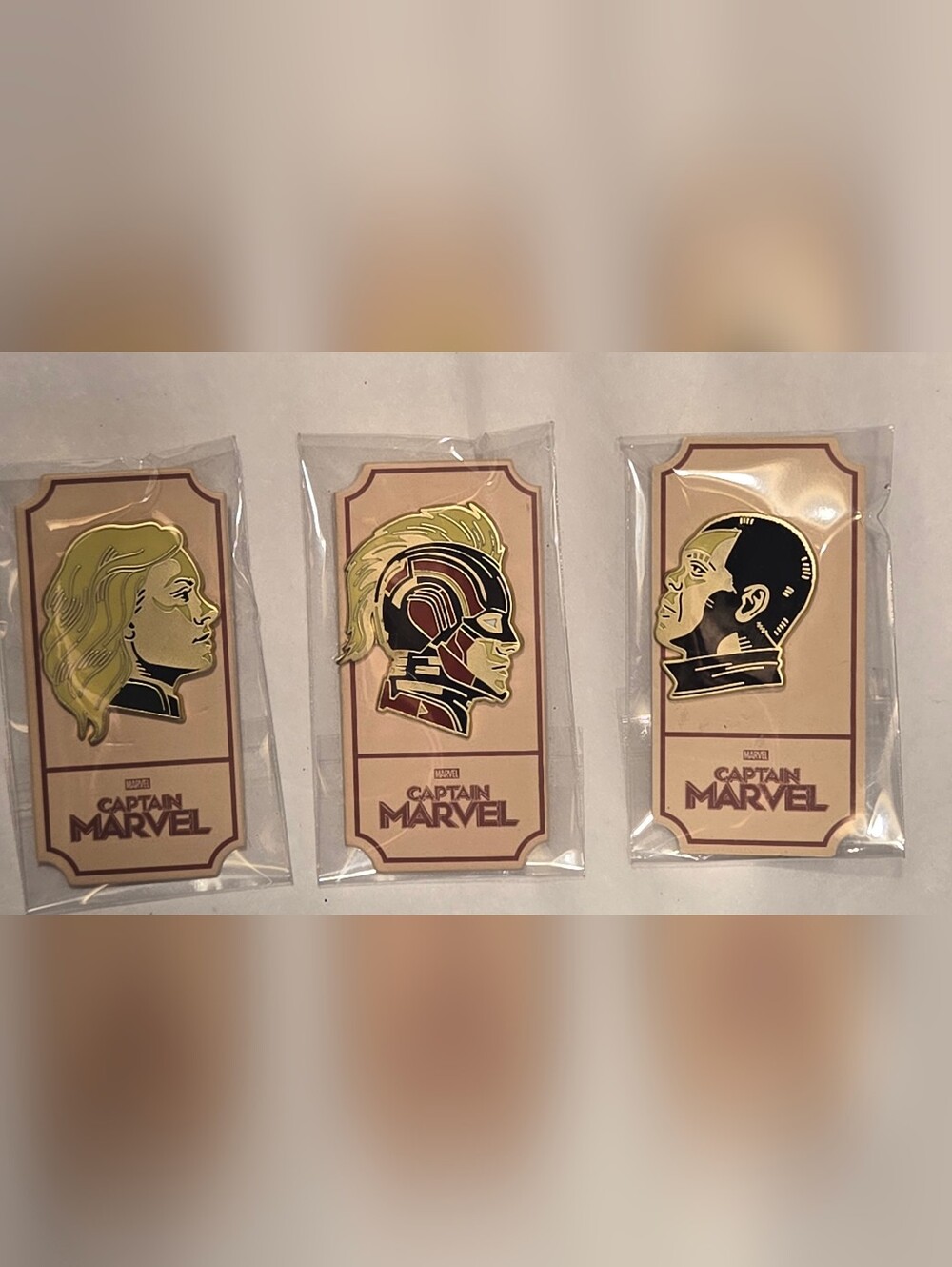 Mondo Marvel - Captain Marvel Enamel Pins - Matt Taylor